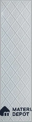 White Embossed Look Decorative Wall Panel PN 03130 8 ft x 2 ft - 1.5 mm | Suitable for Feature Wall, TV Unit & Living Room | Width is Subjected to 5% Variation