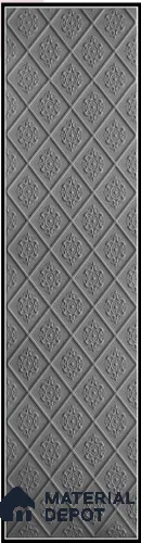Black Embossed Look Decorative Wall Panel PN 03132 8 ft x 2 ft - 1.5 mm | Suitable for Feature Wall, TV Unit & Living Room | Width is Subjected to 5% Variation