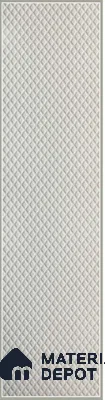 White Embossed Look Decorative Wall Panel PN 03134 8 ft x 2 ft - 1.5 mm | Suitable for Feature Wall, TV Unit & Living Room | Width is Subjected to 5% Variation