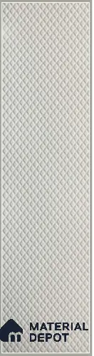 White Embossed Look Decorative Wall Panel PN 03134 8 ft x 2 ft - 1.5 mm | Suitable for Feature Wall, TV Unit & Living Room | Width is Subjected to 5% Variation