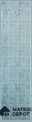 Blue Embossed Look Decorative Wall Panel PN 03145 8 ft x 2 ft - 1.5 mm | Suitable for Feature Wall, TV Unit & Living Room | Width is Subjected to 5% Variation
