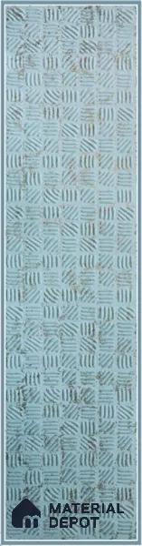 Blue Embossed Look Decorative Wall Panel PN 03145 8 ft x 2 ft - 1.5 mm | Suitable for Feature Wall, TV Unit & Living Room | Width is Subjected to 5% Variation