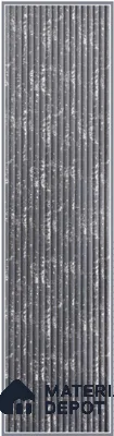 Black Embossed Look Decorative Wall Panel PN 03148 8 ft x 2 ft - 1.5 mm | Suitable for Feature Wall, TV Unit & Living Room | Width is Subjected to 5% Variation