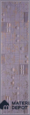 Purple Embossed Look Decorative Wall Panel PN 03161 8 ft x 2 ft - 1.5 mm | Suitable for Feature Wall, TV Unit & Living Room | Width is Subjected to 5% Variation