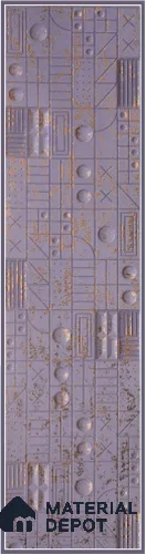 Purple Embossed Look Decorative Wall Panel PN 03161 8 ft x 2 ft - 1.5 mm | Suitable for Feature Wall, TV Unit & Living Room | Width is Subjected to 5% Variation
