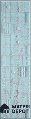 Green Embossed Look Decorative Wall Panel PN 03162 8 ft x 2 ft - 1.5 mm | Suitable for Feature Wall, TV Unit & Living Room | Width is Subjected to 5% Variation