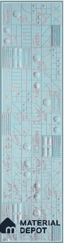 Green Embossed Look Decorative Wall Panel PN 03162 8 ft x 2 ft - 1.5 mm | Suitable for Feature Wall, TV Unit & Living Room | Width is Subjected to 5% Variation