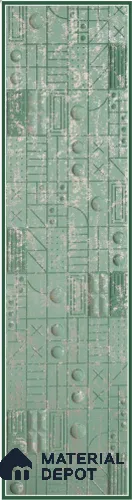 Green Embossed Look Decorative Wall Panel PN 03163 8 ft x 2 ft - 1.5 mm | Suitable for Feature Wall, TV Unit & Living Room | Width is Subjected to 5% Variation