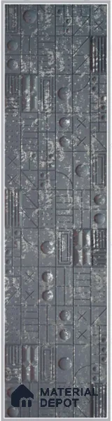 Grey Embossed Look Decorative Wall Panel PN 03165 8 ft x 2 ft - 1.5 mm | Suitable for Feature Wall, TV Unit & Living Room | Width is Subjected to 5% Variation