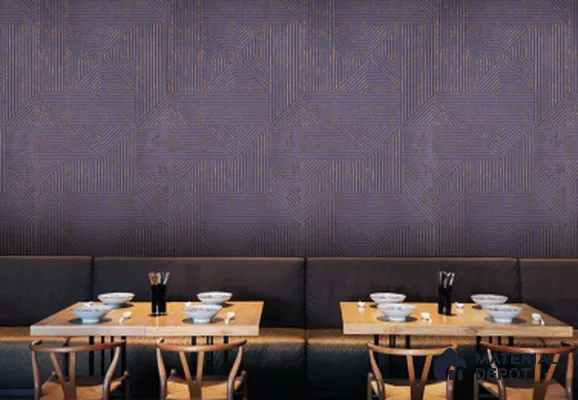 Purple Embossed Look Decorative Wall Panel PN 03166 8 ft x 4 ft - 1.5 mm | Suitable for Feature Wall, TV Unit & Living Room | Width is Subjected to 5% Variation