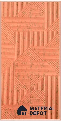 Red Embossed Look Decorative Wall Panel PN 03168 8 ft x 4 ft - 1.5 mm | Suitable for Feature Wall, TV Unit & Living Room | Width is Subjected to 5% Variation
