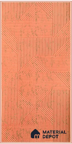 Red Embossed Look Decorative Wall Panel PN 03168 8 ft x 4 ft - 1.5 mm | Suitable for Feature Wall, TV Unit & Living Room | Width is Subjected to 5% Variation