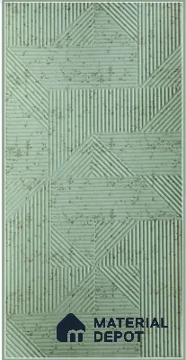 Green Embossed Look Decorative Wall Panel PN 03169 8 ft x 4 ft - 1.5 mm | Suitable for Feature Wall, TV Unit & Living Room | Width is Subjected to 5% Variation