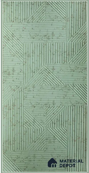 Green Embossed Look Decorative Wall Panel PN 03169 8 ft x 4 ft - 1.5 mm | Suitable for Feature Wall, TV Unit & Living Room | Width is Subjected to 5% Variation