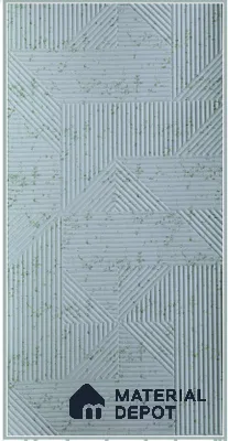 White Embossed Look Decorative Wall Panel PN 03170 8 ft x 4 ft - 1.5 mm | Suitable for Feature Wall, TV Unit & Living Room | Width is Subjected to 5% Variation