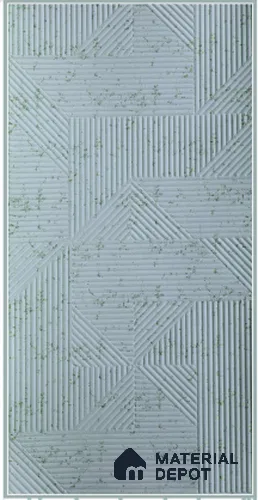 White Embossed Look Decorative Wall Panel PN 03170 8 ft x 4 ft - 1.5 mm | Suitable for Feature Wall, TV Unit & Living Room | Width is Subjected to 5% Variation