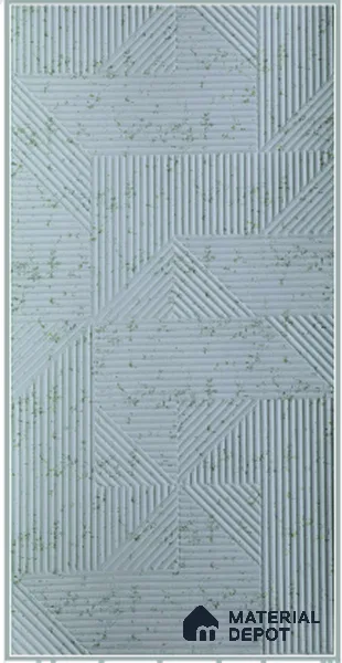 White Embossed Look Decorative Wall Panel PN 03170 8 ft x 4 ft - 1.5 mm | Suitable for Feature Wall, TV Unit & Living Room | Width is Subjected to 5% Variation