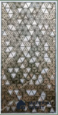 21008 Shannon 8 ft x 4 ft Texture Finish Liquid Metal HDF Decorative Wall Panel - 12 mm