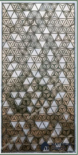 21008 Shannon 8 ft x 4 ft Texture Finish Liquid Metal HDF Decorative Wall Panel - 12 mm