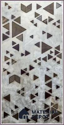 Multi Colour Patterned Look HDF Decorative Wall Panel 21010 8 ft x 4 ft - 12 mm | Suitable for Feature Wall, TV Unit & Living Room | Width is Subjected to 5% Variation