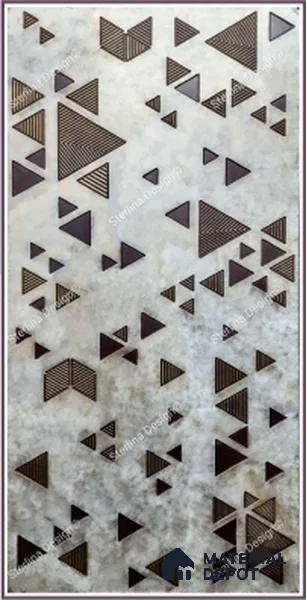 Multi Colour Patterned Look HDF Decorative Wall Panel 21010 8 ft x 4 ft - 12 mm | Suitable for Feature Wall, TV Unit & Living Room | Width is Subjected to 5% Variation