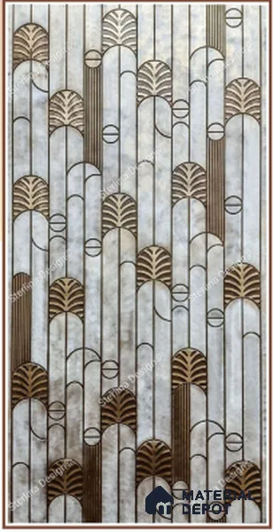 21015 Shannon 8 ft x 4 ft Texture Finish Liquid Metal HDF Decorative Wall Panel - 12 mm | Width is Subjected to 5% Variation