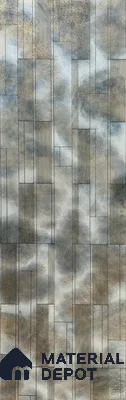 Grey Metallic Look HDF Decorative Wall Panel PN 03789 8 ft x 2 ft - 6 mm | Suitable for Feature Wall, TV Unit & Living Room | Width is Subjected to 5% Variation
