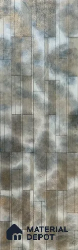 Grey Metallic Look HDF Decorative Wall Panel PN 03789 8 ft x 2 ft - 6 mm | Suitable for Feature Wall, TV Unit & Living Room | Width is Subjected to 5% Variation