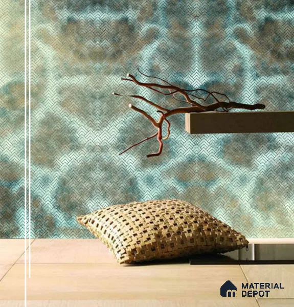 Grey Metallic Look HDF Decorative Wall Panel PN 03795 8 ft x 2 ft - 6 mm | Suitable for Feature Wall, TV Unit & Living Room | Width is Subjected to 5% Variation