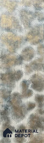 Grey Metallic Look HDF Decorative Wall Panel PN 03798 8 ft x 2 ft - 6 mm | Suitable for Feature Wall, TV Unit & Living Room | Width is Subjected to 5% Variation