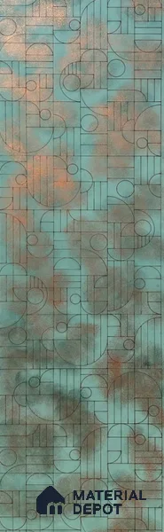 Grey Metallic Look HDF Decorative Wall Panel PN 03806 8 ft x 2 ft - 6 mm | Suitable for Feature Wall, TV Unit & Living Room | Width is Subjected to 5% Variation