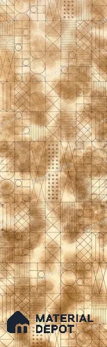 Brown Metallic Look HDF Decorative Wall Panel PN 03813 8 ft x 2 ft - 6 mm | Suitable for Feature Wall, TV Unit & Living Room | Width is Subjected to 5% Variation
