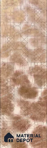 Brown Metallic Look HDF Decorative Wall Panel PN 03814 8 ft x 2 ft - 6 mm | Suitable for Feature Wall, TV Unit & Living Room | Width is Subjected to 5% Variation