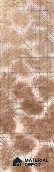 Brown Metallic Look HDF Decorative Wall Panel PN 03814 8 ft x 2 ft - 6 mm | Suitable for Feature Wall, TV Unit & Living Room | Width is Subjected to 5% Variation