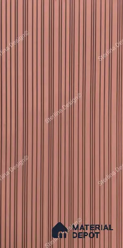 Red Plain Colour Louver 257 STER (257) 8 ft x 4 ft MDF Panel - 12 mm | Suitable for Feature Wall, TV Unit & Living Room | Width is Subjected to 5% Variation