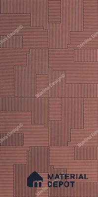 Red Plain Colour Louver PN 04996 8 ft x 4 ft MDF Panel - 12 mm | Suitable for Feature Wall, TV Unit & Living Room | Width is Subjected to 5% Variation