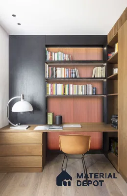 Red Plain Colour Louver PN 04997 8 ft x 4 ft MDF Panel - 12 mm | Suitable for Feature Wall, TV Unit & Living Room | Width is Subjected to 5% Variation