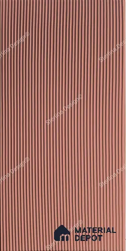 Red Plain Colour Louver 263 STER (263) 8 ft x 4 ft MDF Panel - 12 mm | Suitable for Feature Wall, TV Unit & Living Room | Width is Subjected to 5% Variation