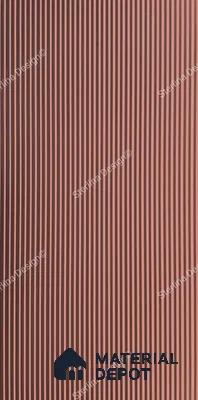Red Plain Colour Louver PN 05000 8 ft x 4 ft MDF Panel - 12 mm | Suitable for Feature Wall, TV Unit & Living Room | Width is Subjected to 5% Variation