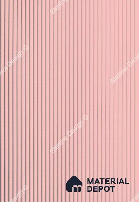 Red Plain Colour Louver PN 04977 8 ft x 4 ft MDF Panel - 8 mm | Suitable for Feature Wall, TV Unit & Living Room | Width is Subjected to 5% Variation