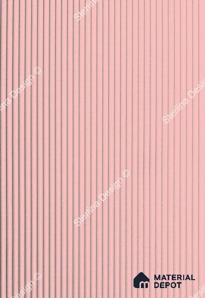 Red Plain Colour Louver PN 04977 8 ft x 4 ft MDF Panel - 8 mm | Suitable for Feature Wall, TV Unit & Living Room | Width is Subjected to 5% Variation