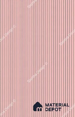 Red Plain Colour Louver PN 04980 8 ft x 4 ft MDF Panel - 8 mm | Suitable for Feature Wall, TV Unit & Living Room | Width is Subjected to 5% Variation