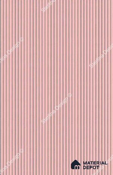 Red Plain Colour Louver PN 04980 8 ft x 4 ft MDF Panel - 8 mm | Suitable for Feature Wall, TV Unit & Living Room | Width is Subjected to 5% Variation