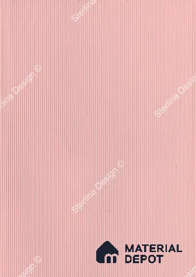 Red Plain Colour Louver 457 STER (457) 8 ft x 4 ft MDF Panel - 8 mm | Suitable for Feature Wall, TV Unit & Living Room | Width is Subjected to 5% Variation