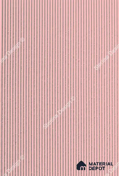 Red Plain Colour Louver 460 STER (460) 8 ft x 4 ft MDF Panel - 8 mm | Suitable for Feature Wall, TV Unit & Living Room | Width is Subjected to 5% Variation