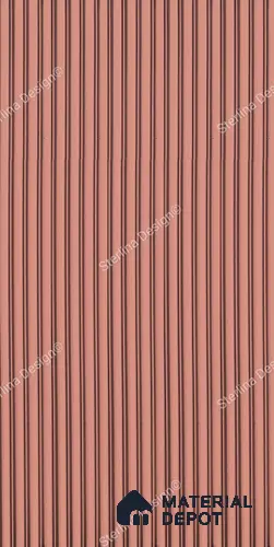 Red Plain Colour Louver 606 STER (606) 8 ft x 4 ft MDF Panel - 16.5 mm | Suitable for Feature Wall, TV Unit & Living Room | Width is Subjected to 5% Variation