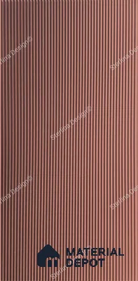Red Plain Colour Louver PN 05008 8 ft x 4 ft MDF Panel - 16.5 mm | Suitable for Feature Wall, TV Unit & Living Room | Width is Subjected to 5% Variation
