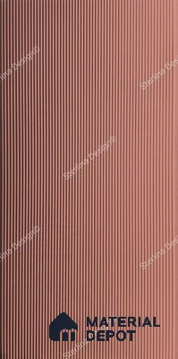 Red Plain Colour Louver PN 05009 8 ft x 4 ft MDF Panel - 16.5 mm | Suitable for Feature Wall, TV Unit & Living Room | Width is Subjected to 5% Variation