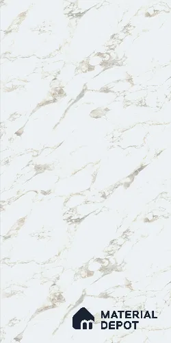 White Marble Look LM 01324 8 ft x 4 ft Texture Finish Decorative Laminate - 1 mm | Suitable for TV Unit, Wardrobe, Kitchen Cabinets