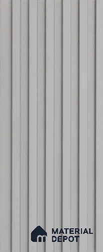 Grey Plain Colour Louver PN 03616 9.5 ft x 4.9 inch WPC Panel - 12 mm | Suitable for Feature Wall, TV Unit & Living Room | Width is Subjected to 5% Variation